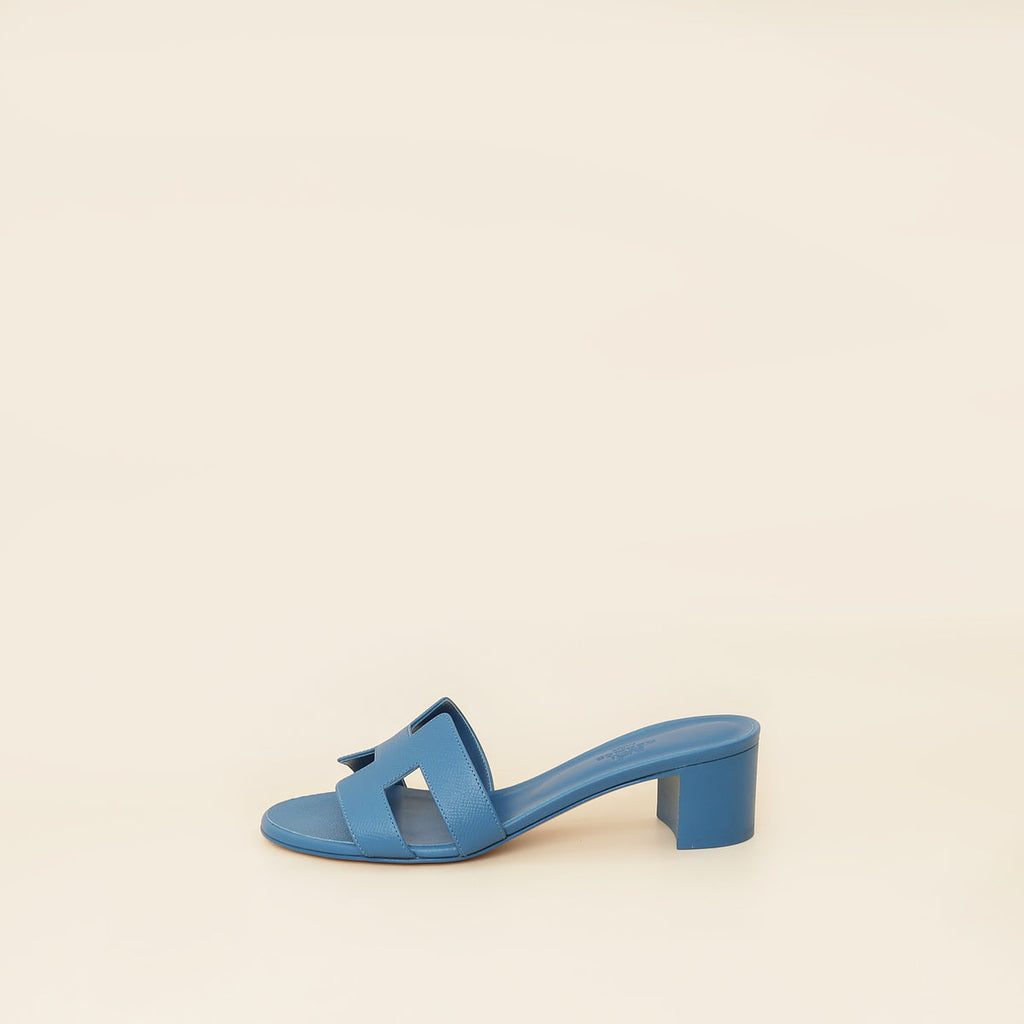 Hermes Bleu Oasis Sandal 38