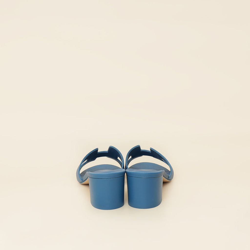Hermes Bleu Oasis Sandal 38