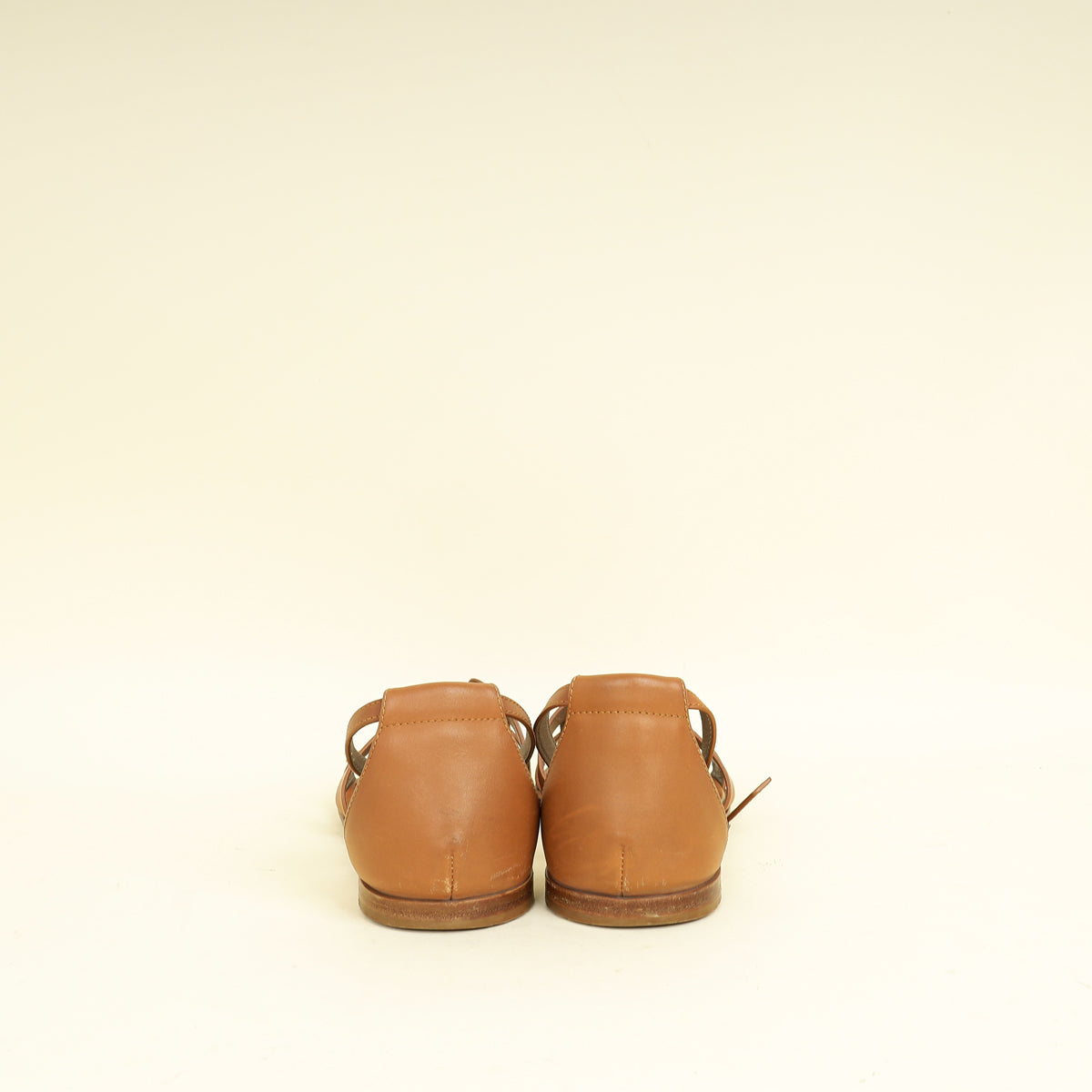 Hermes Gold Santorini Sandals 38