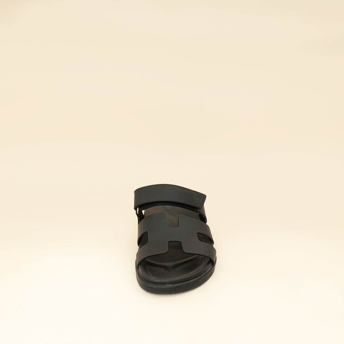 Hermes Noir Chypre Sandal 38