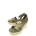 Hermes Vert Toundr Elda Suede Goatskin Espadrille 38