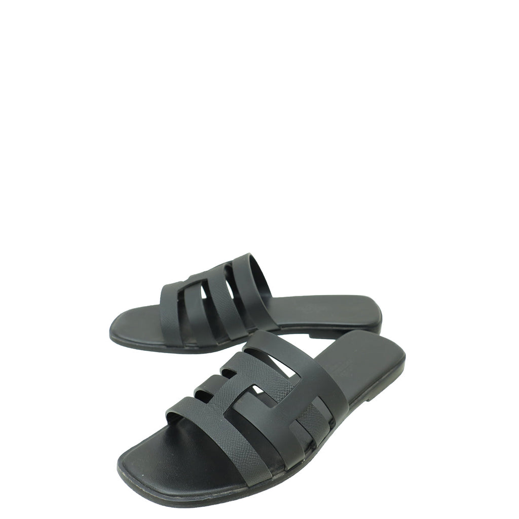 Hermes Noir Amore Sandal 38