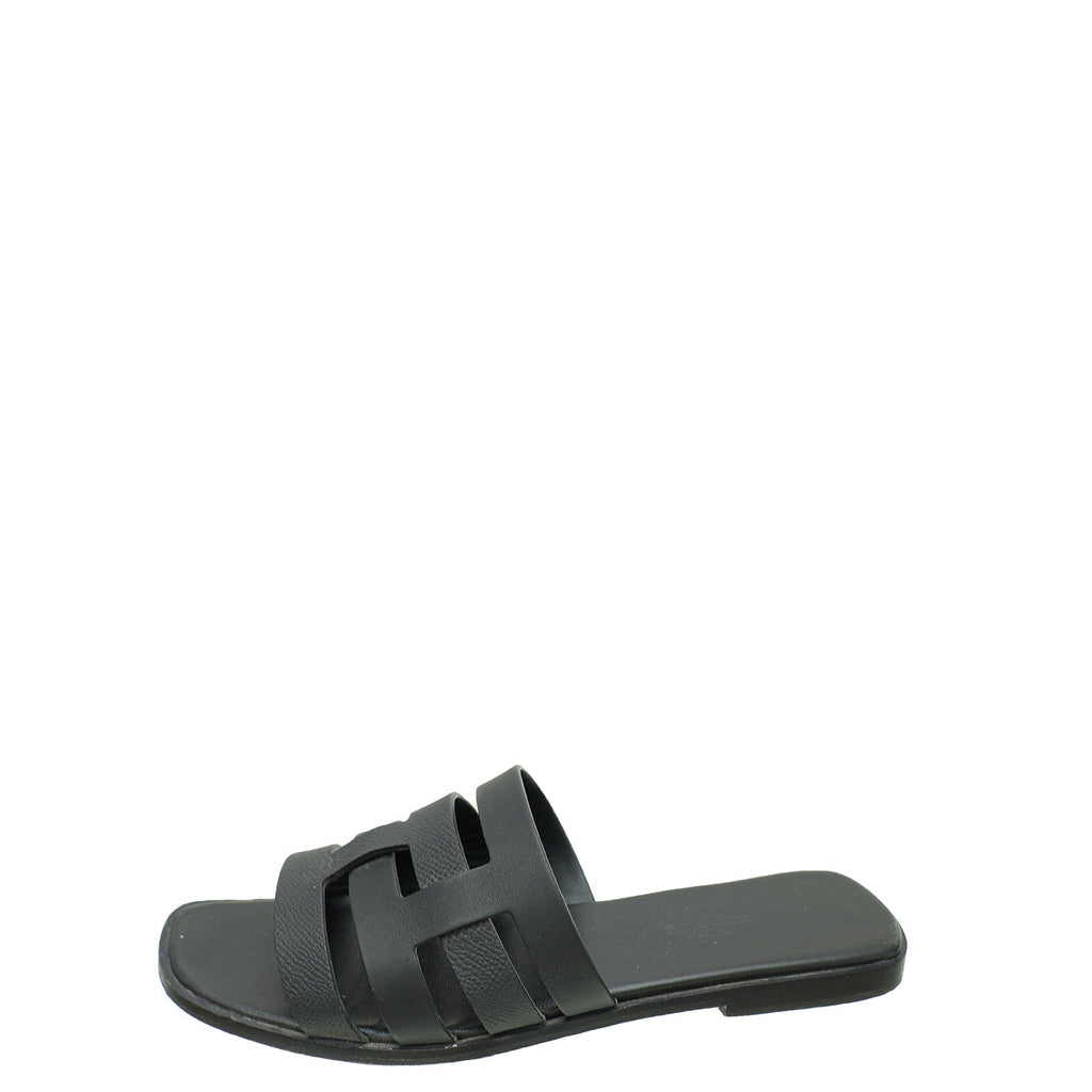 Hermes Noir Amore Sandal 38