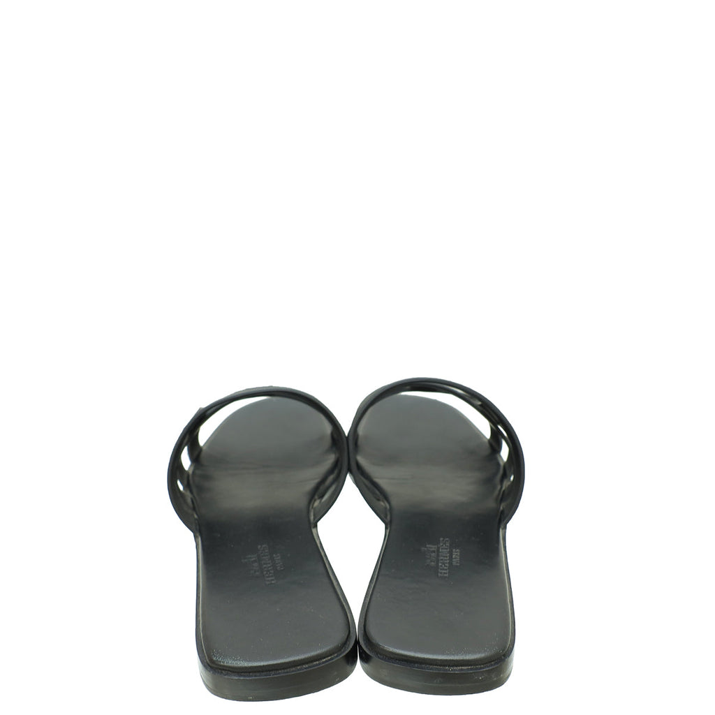 Hermes Noir Amore Sandal 38