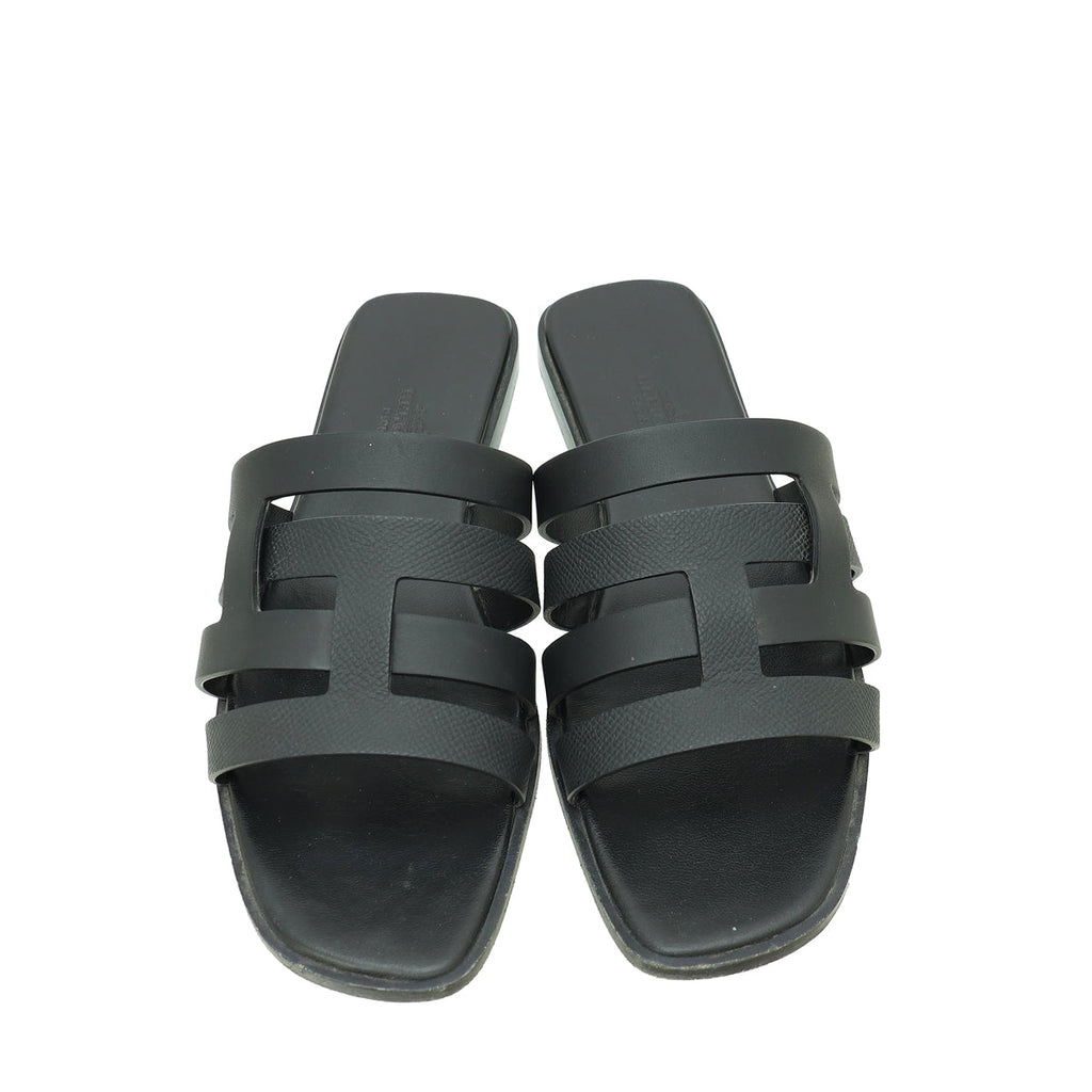 Hermes Noir Amore Sandal 38