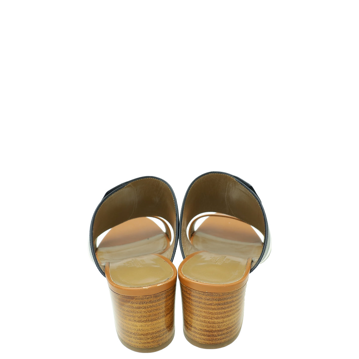 Hermes Tricolor Ovation Mules 38
