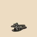 Hermes Black Oran w/ Stud Details 38