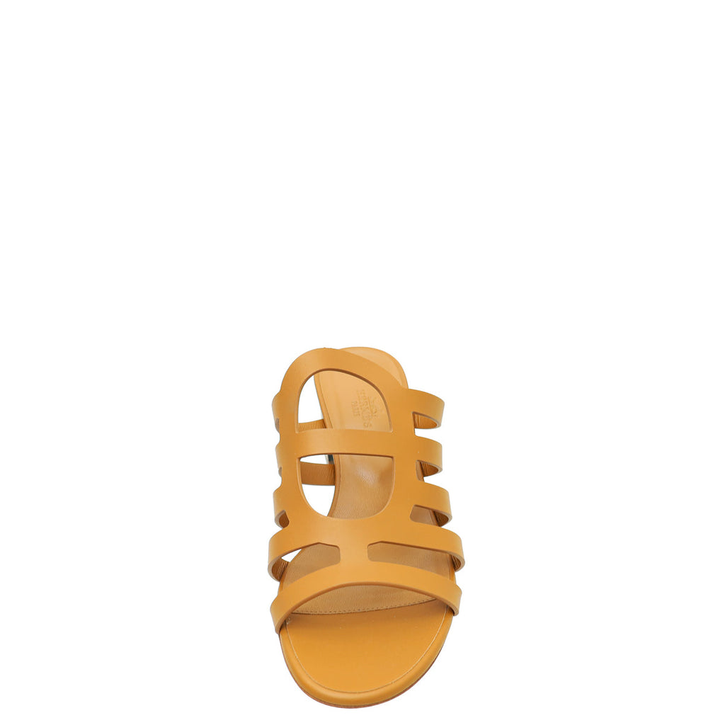 Hermes Natural Celena Sandal 38