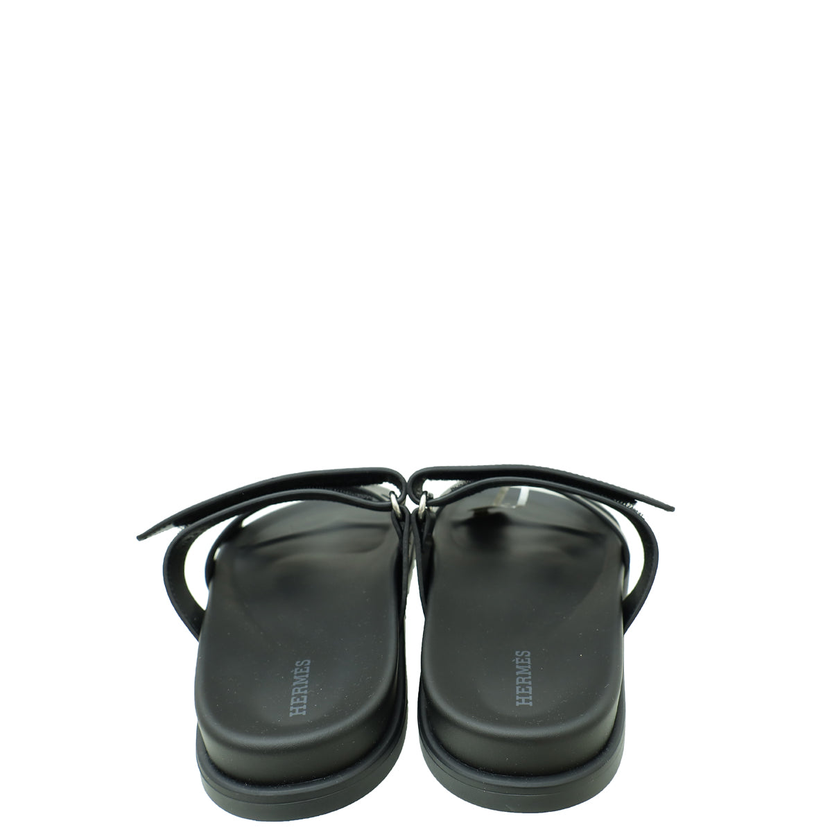 Hermes Noir Chypre Sandal 38