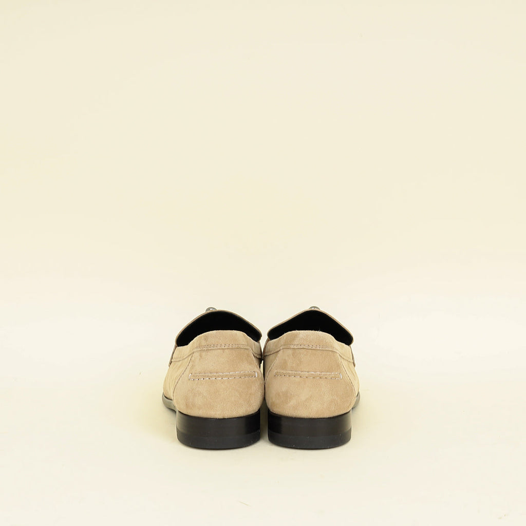 Hermes Beige Destin Loafer 38