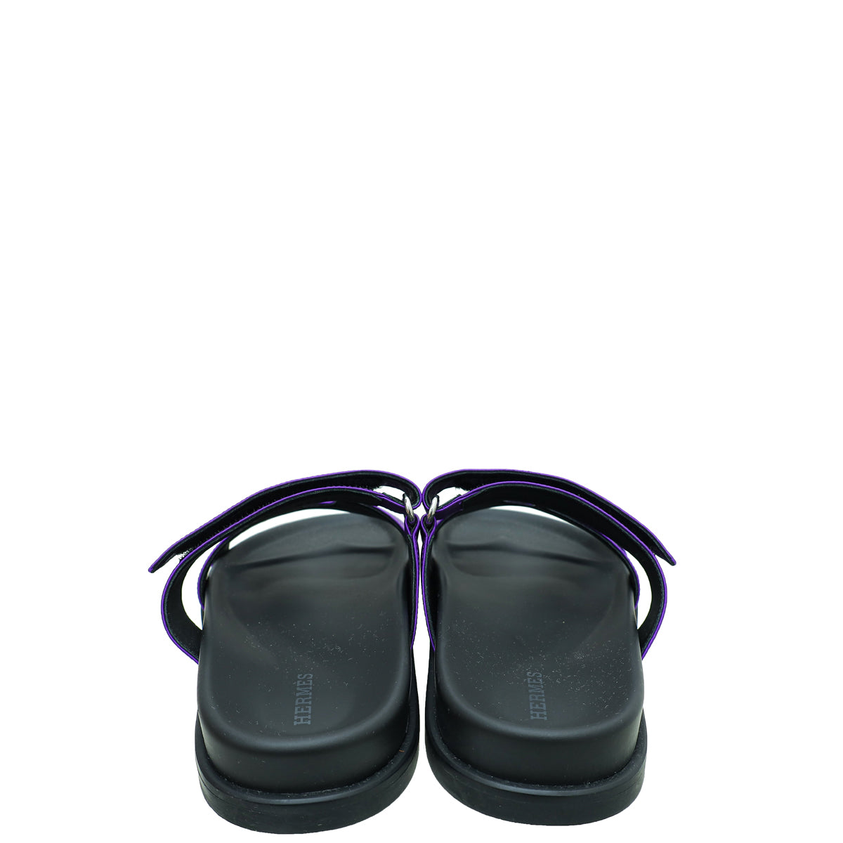 Hermes Purple Satin Chypre Sandal 38