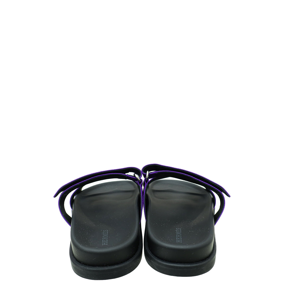Hermes Purple Satin Chypre Sandal 38