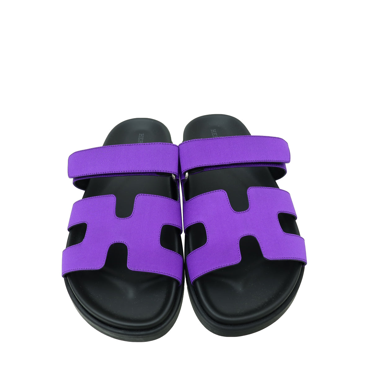 Hermes Purple Satin Chypre Sandal 38