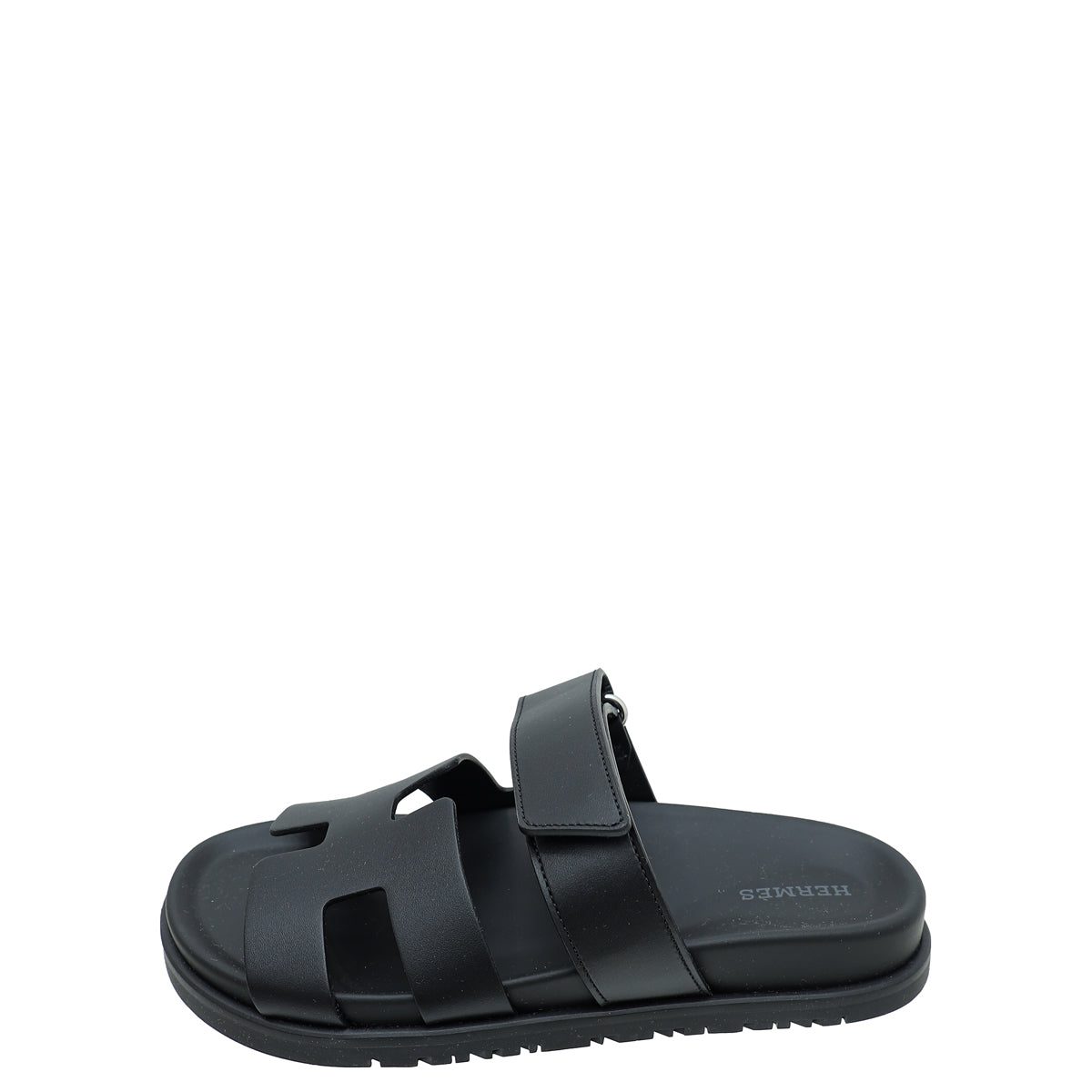 Hermes Noir Chypre Sandal 38