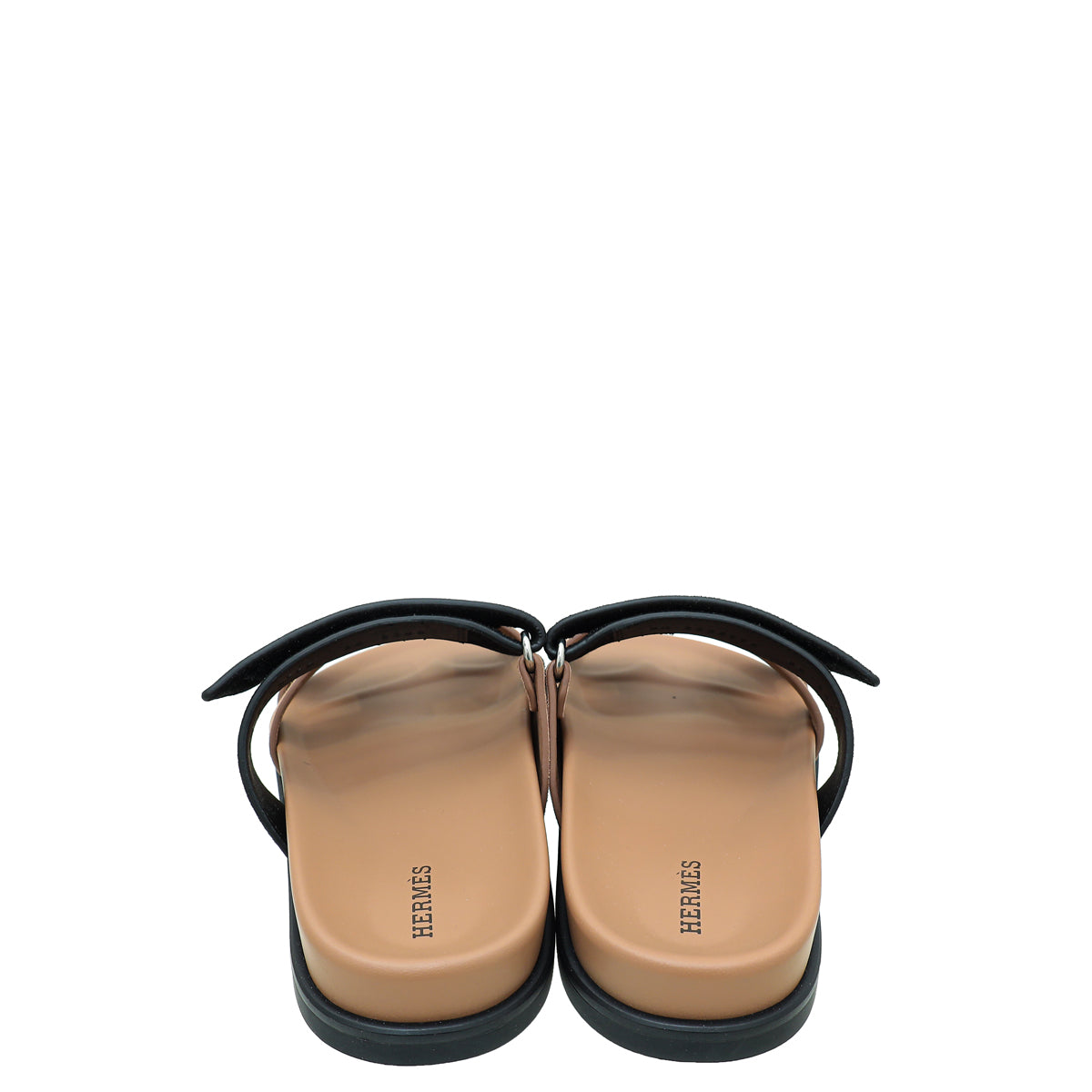 Hermes Bicolor Suede Chypre Sandals 38
