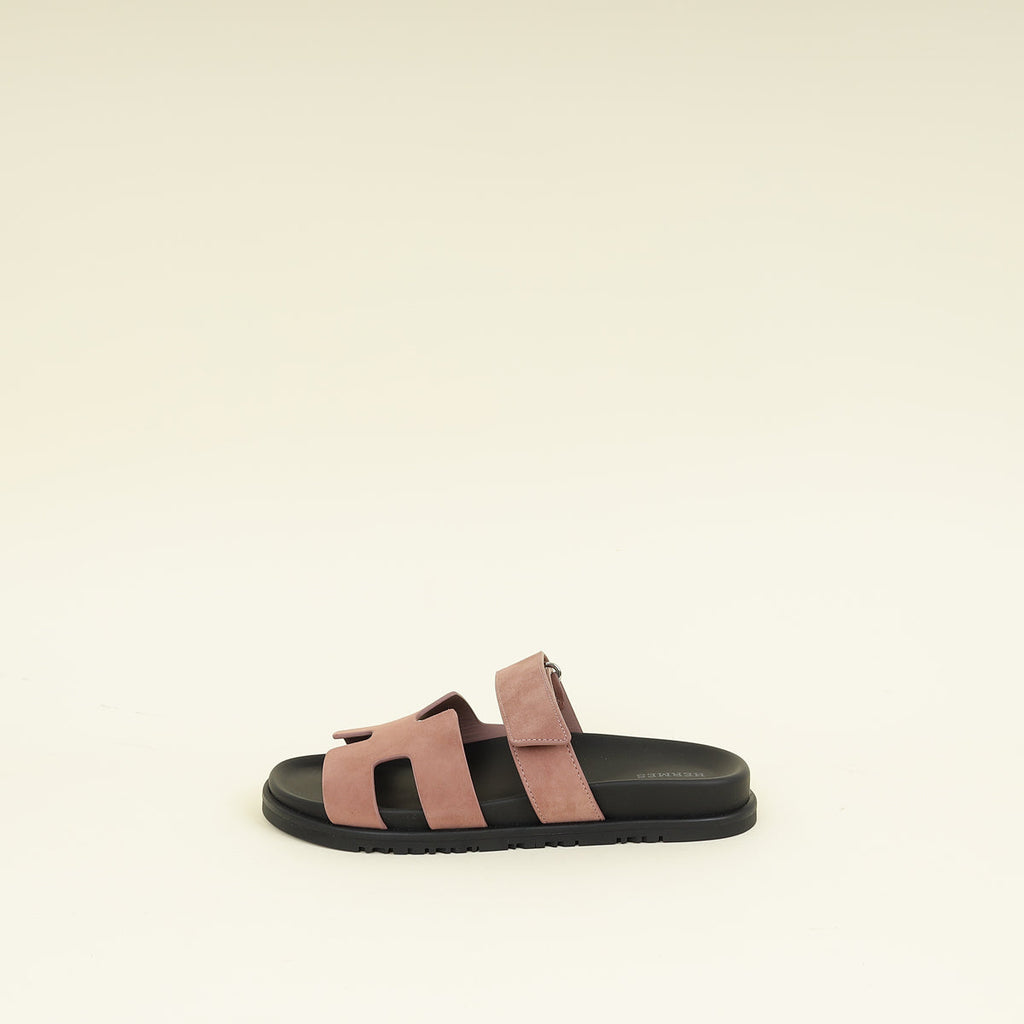 Hermes Nude Pink Chypre Sandals 38