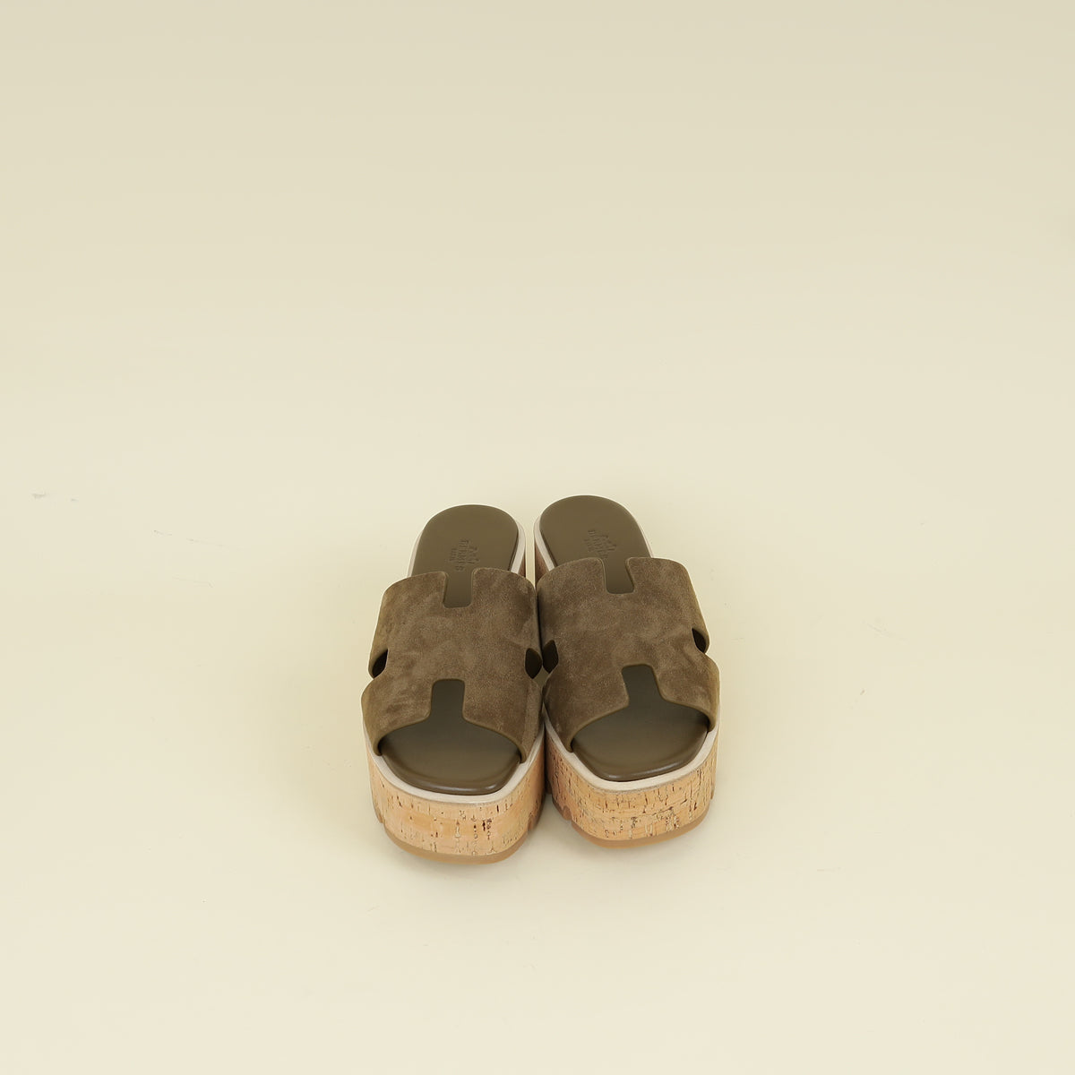 Hermes Vert Toundra Eze 30 Sandal 38