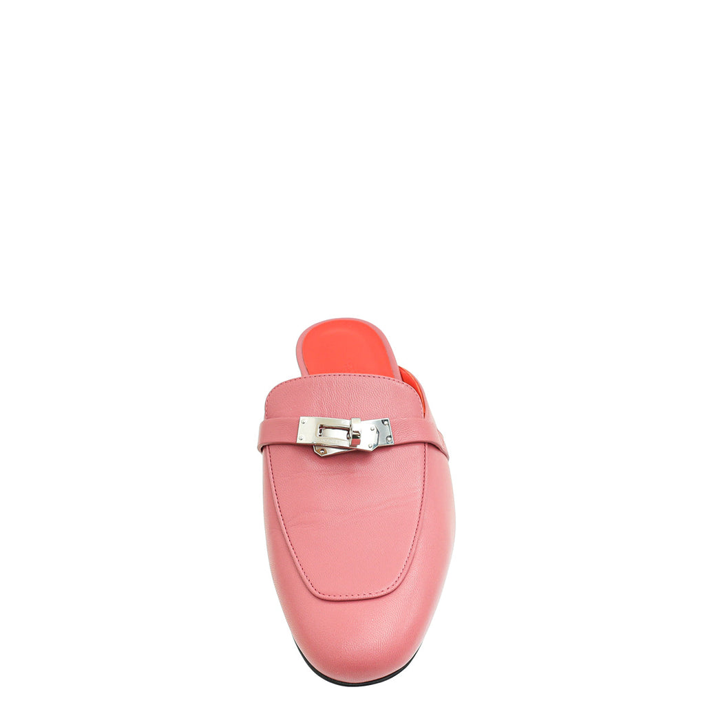 Hermes Rose Aphrodite Oz Mule 38