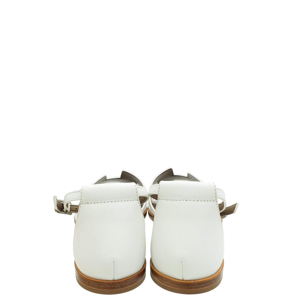 Hermes Blanc Santorini Sandal 38