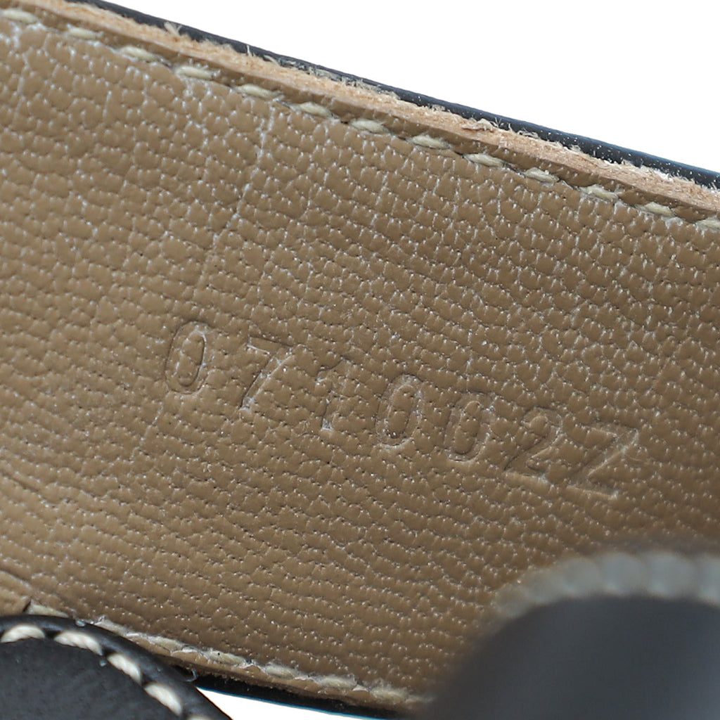Hermes Noir Oasis Sandals 39.5