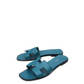 Hermes Bleu Vif Oran Sandals 39.5