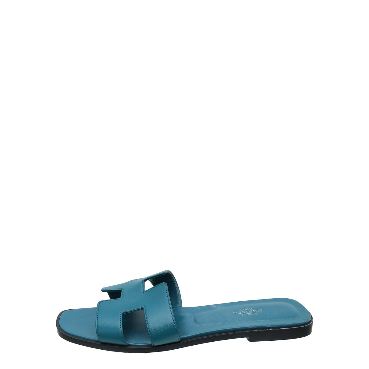 Hermes Bleu Vif Oran Sandals 39.5