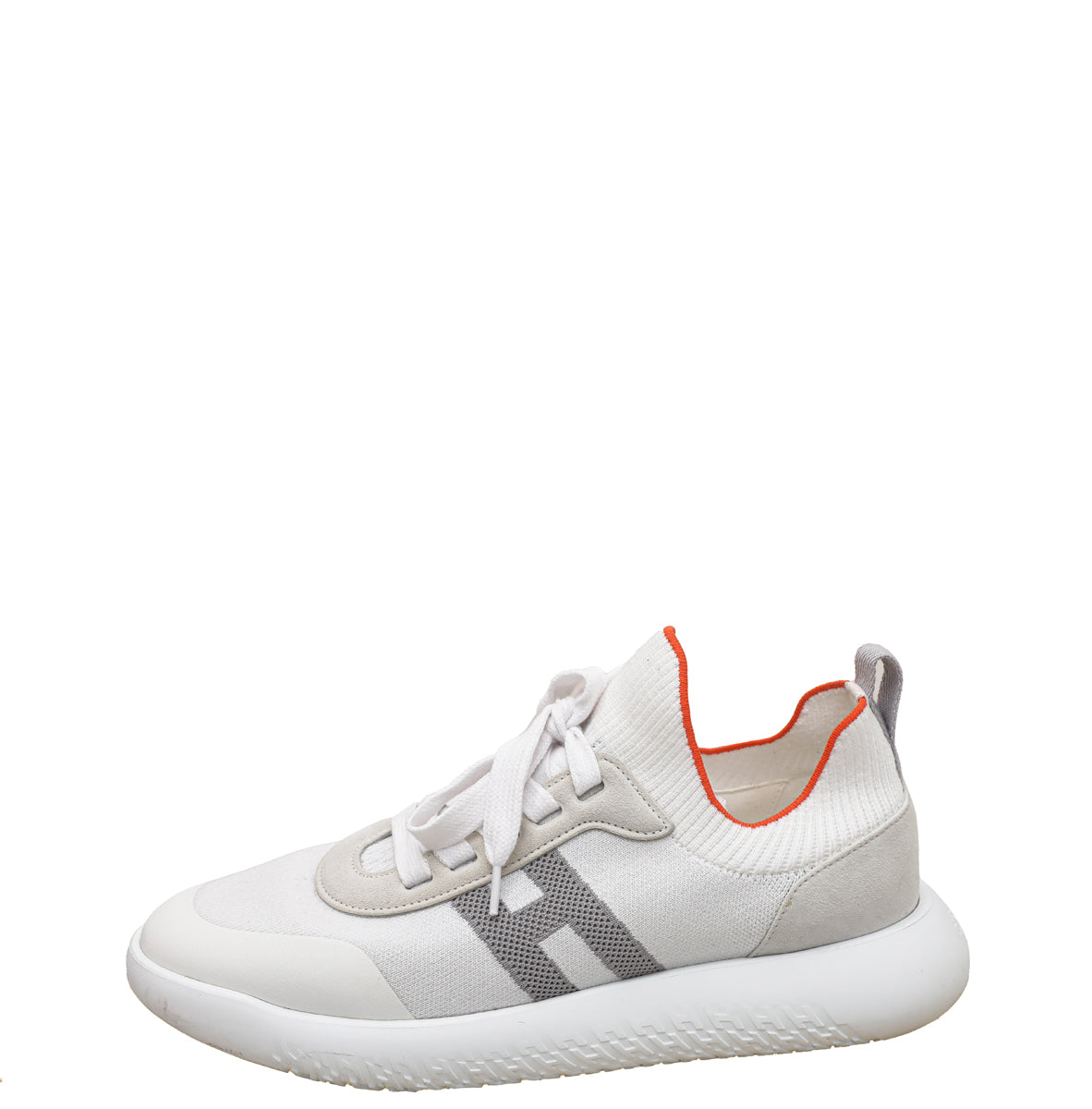 Hermes White Crew Sneakers 39.5