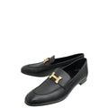 Hermes Noir Paris Goatskin Loafer 39.5