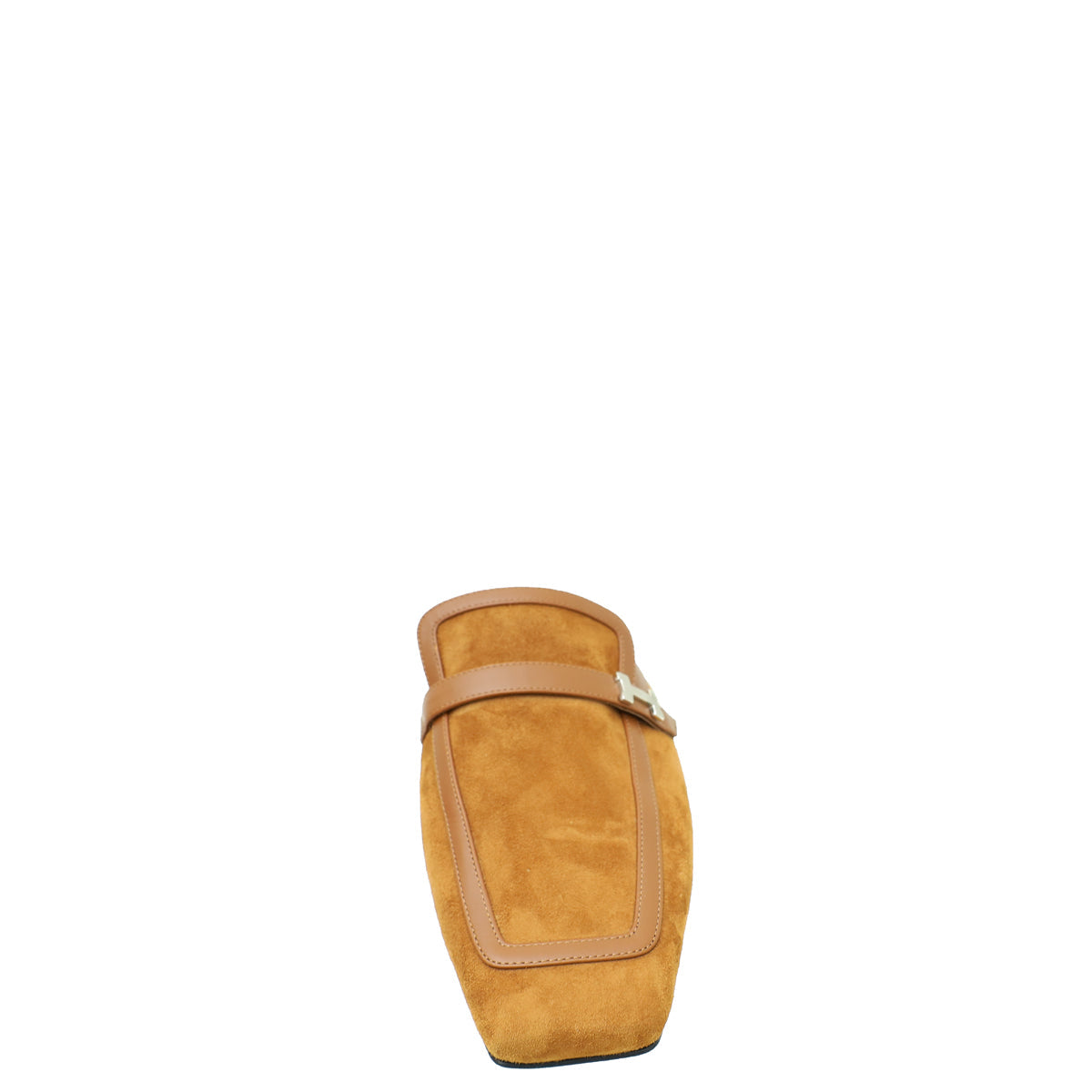 Hermes Brun Amourette Goatskin Suede Groupie Mules 39.5