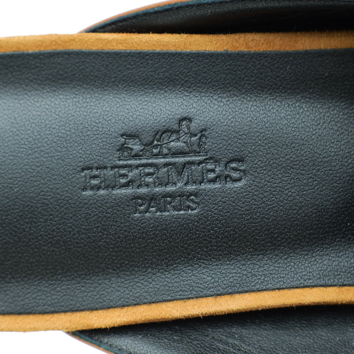 Hermes Brun Amourette Goatskin Suede Groupie Mules 39.5