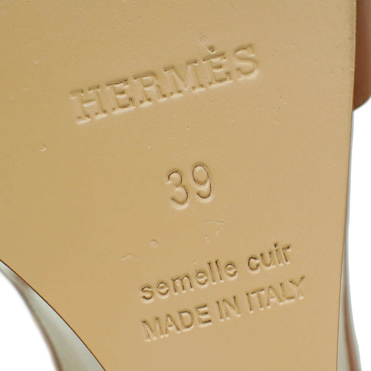 Hermes Gold Legend Sandal 39