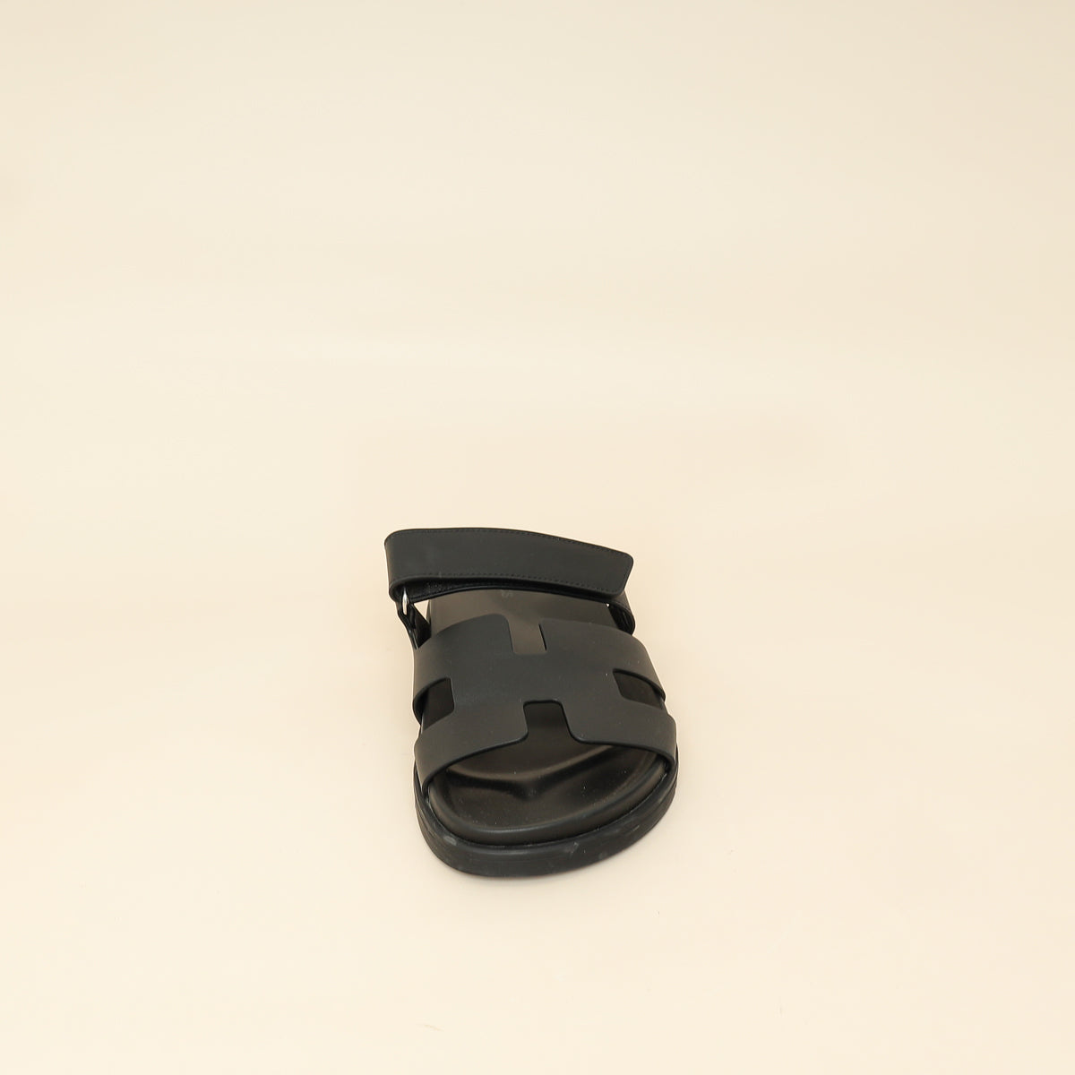 Hermes Noir Chypre Sandal 39