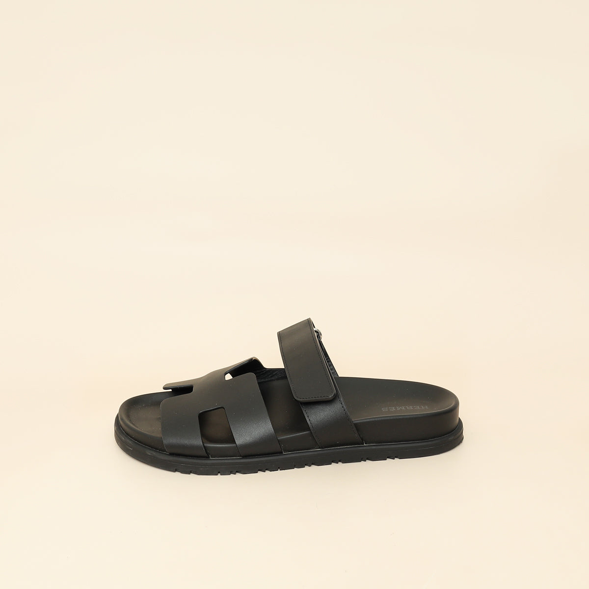 Hermes Noir Chypre Sandal 39