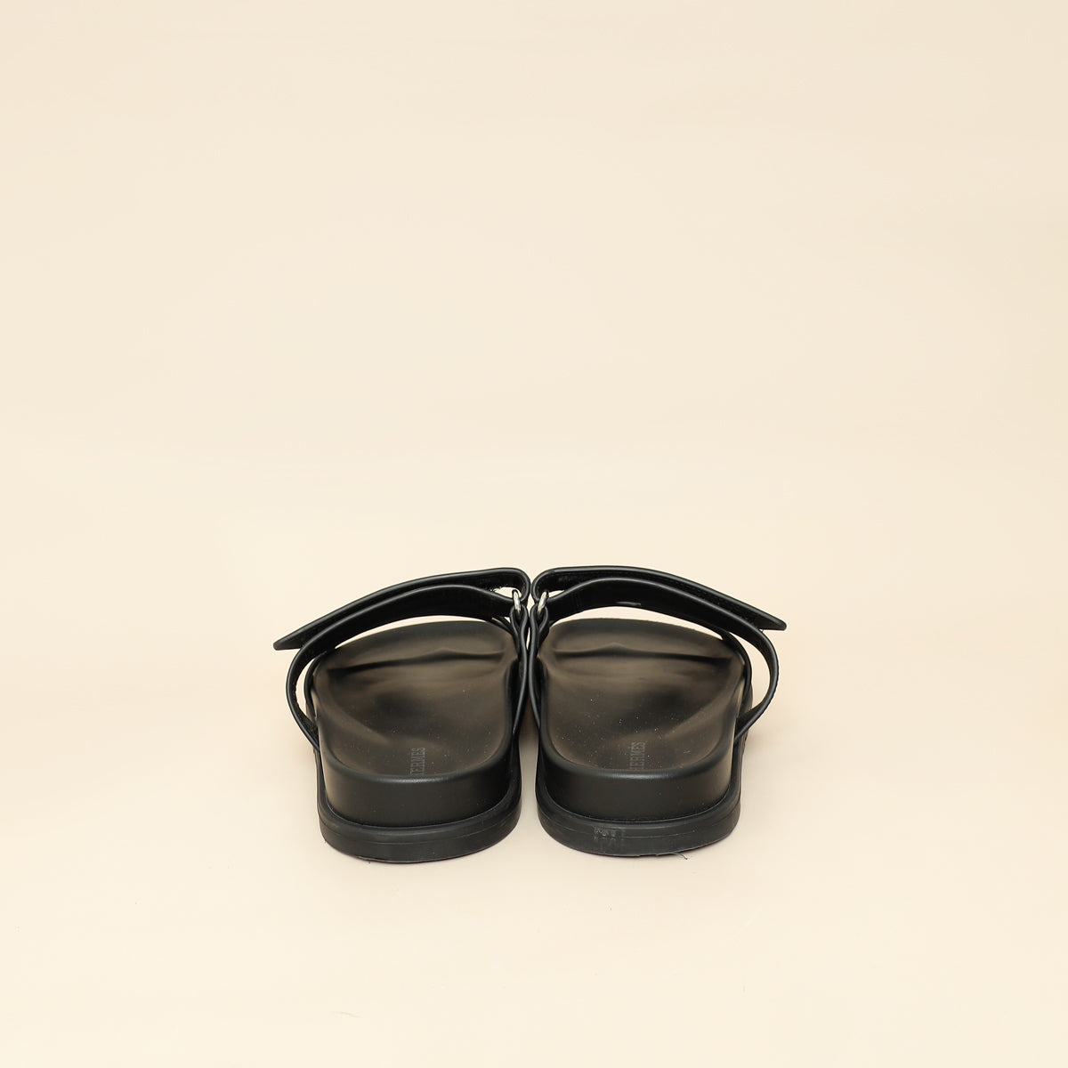 Hermes Noir Chypre Sandal 39