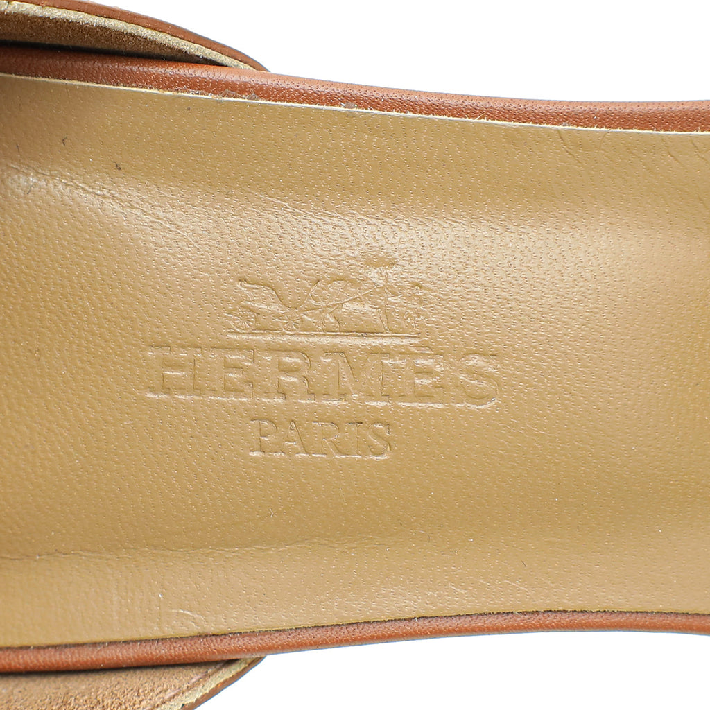 Hermes Gold Legend Sandal 39