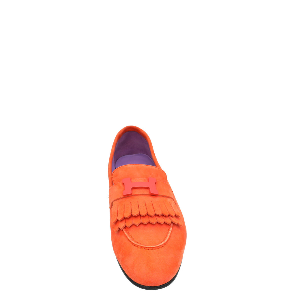 Hermes Rose Sorbet Royal Loafer 39