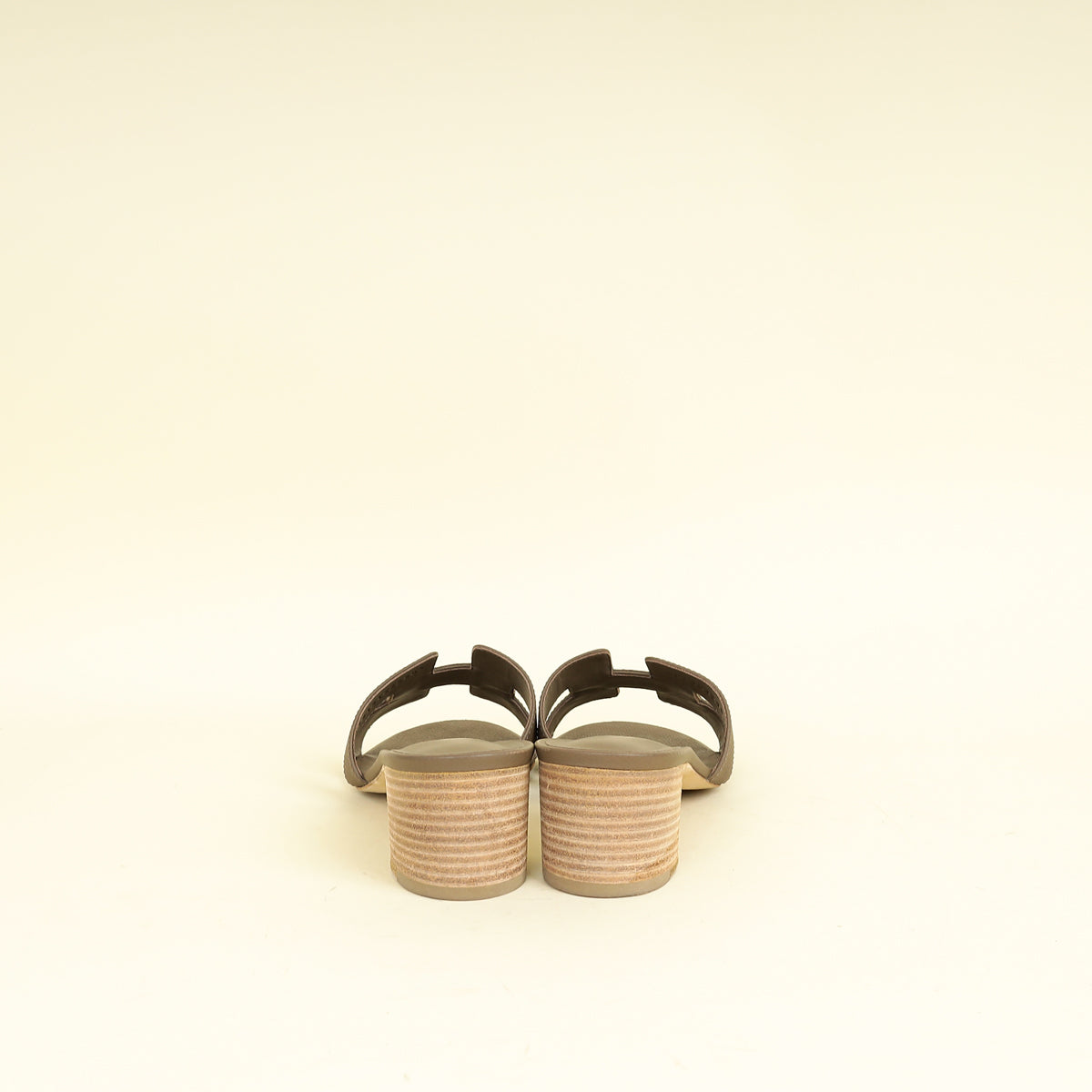 Hermes Etoupe Oasis Sandals 39