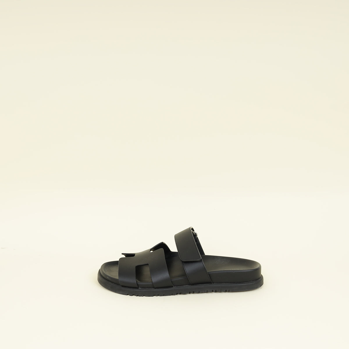 Hermes Noir Chypre Sandal 39