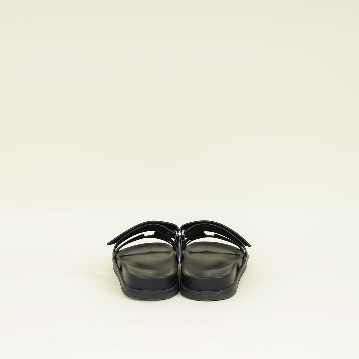 Hermes Noir Chypre Sandal 39