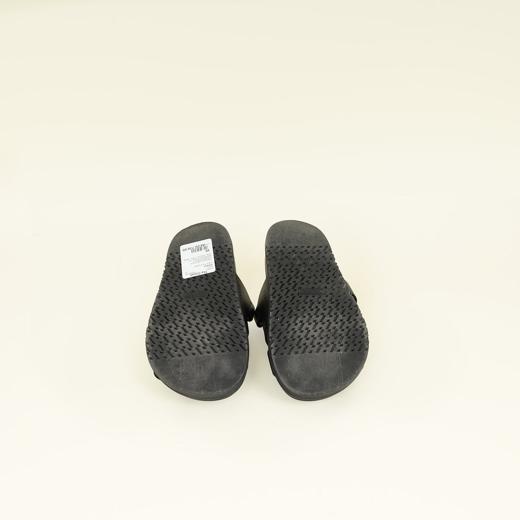 Hermes Noir Chypre Sandal 39