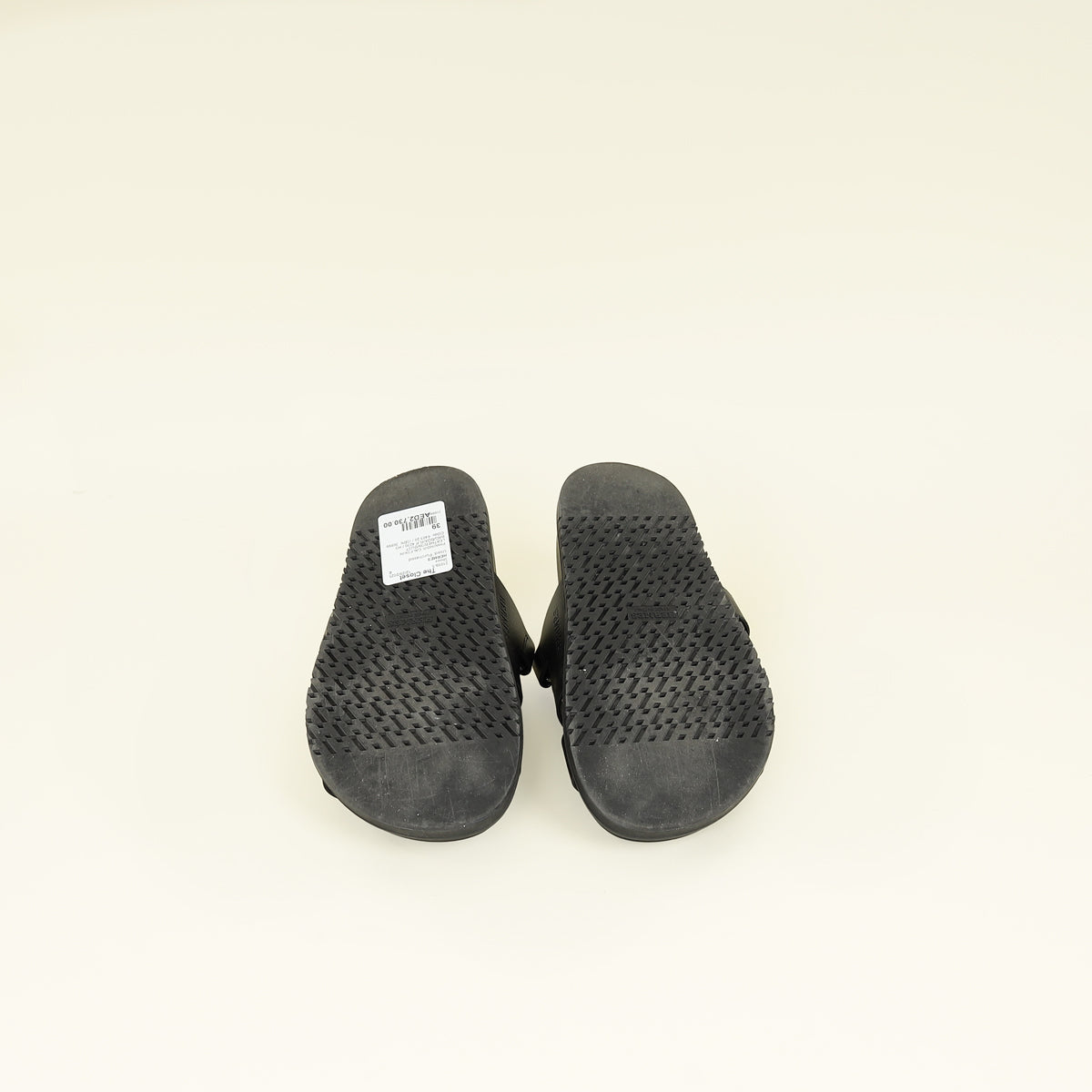 Hermes Noir Chypre Sandal 39