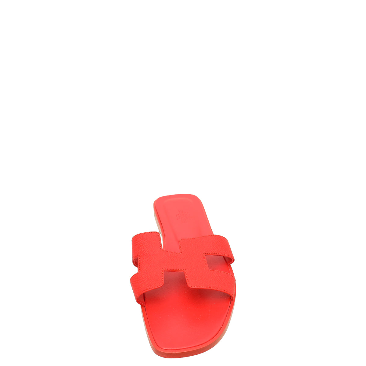 Hermes Rouge Grenadine Oran Sandals 39