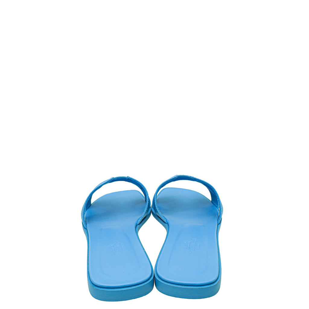 Hermes Bleu Bleuet Oran Sandal 39