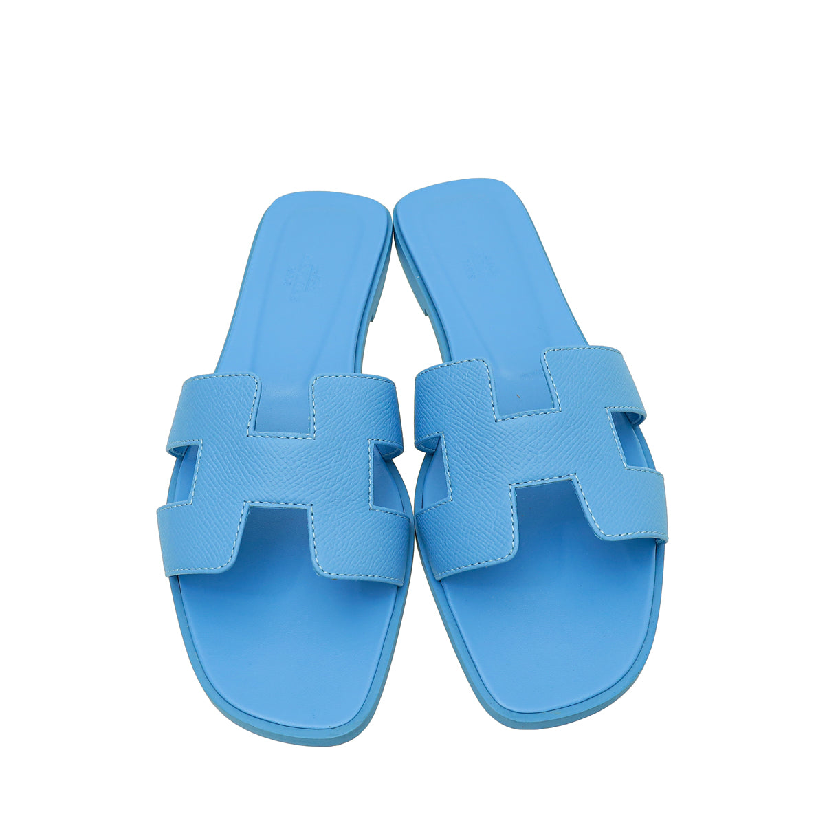 Hermes Bleu Bleuet Oran Sandal 39