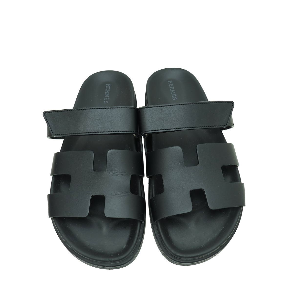 Hermes Black Chypre Sandal 39