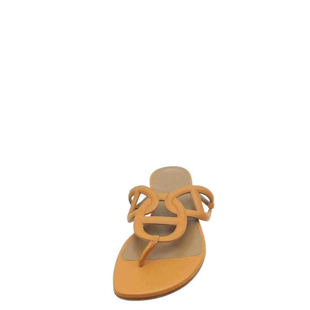 Hermes Naturel Beach Sandal 39
