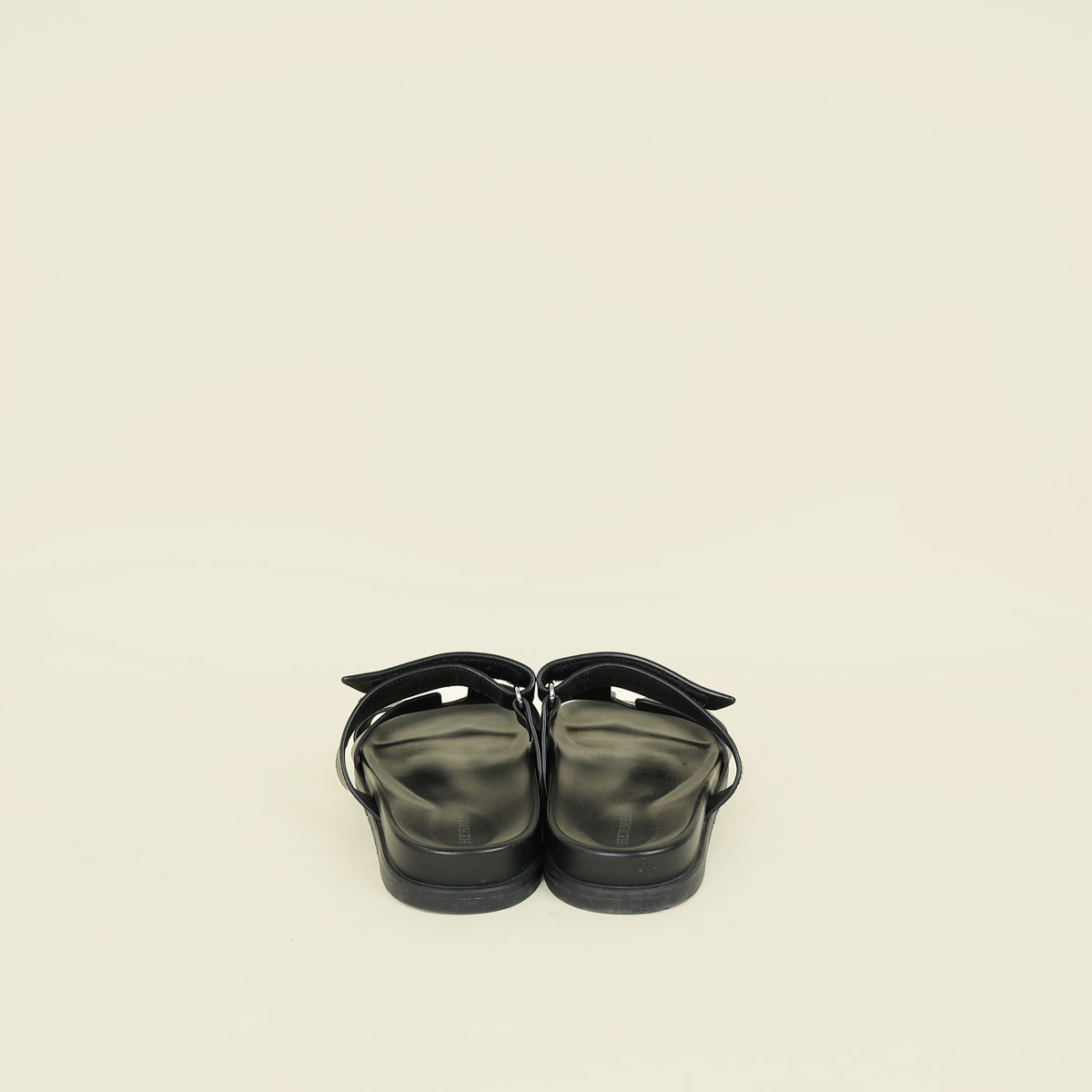 Hermes Noir Chypre Sandal 39