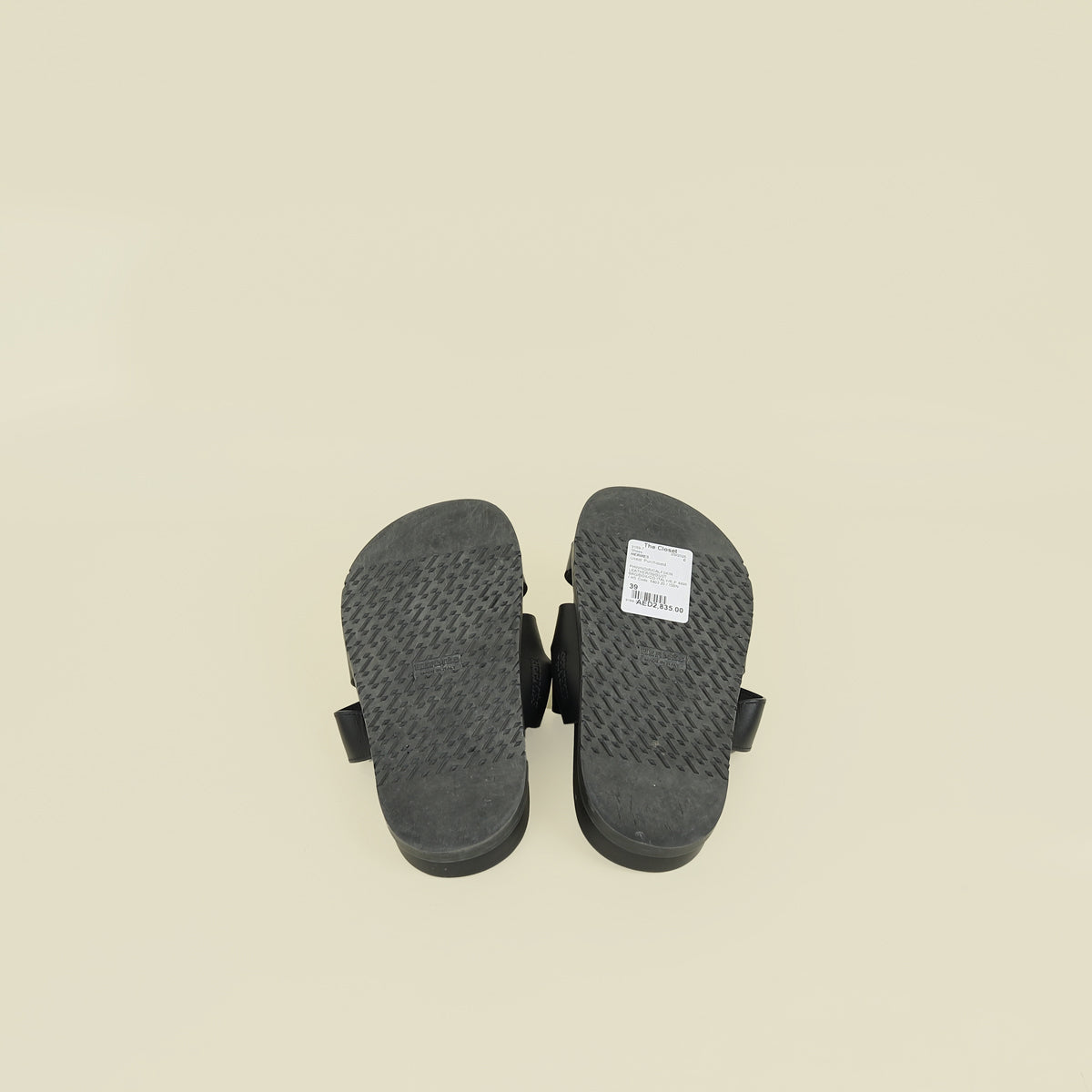 Hermes Noir Chypre Sandal 39