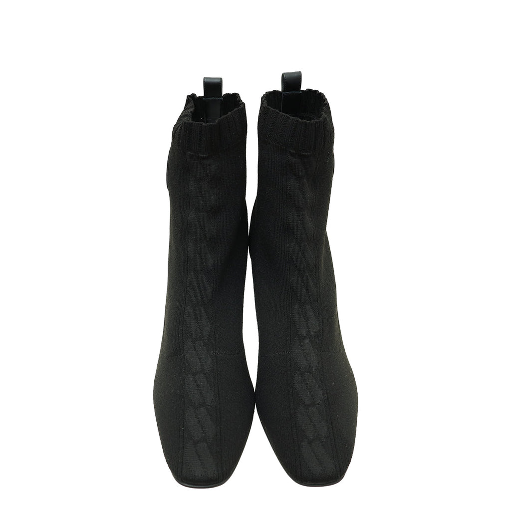 Hermes Noir Volver 60 Ankle Boot 39