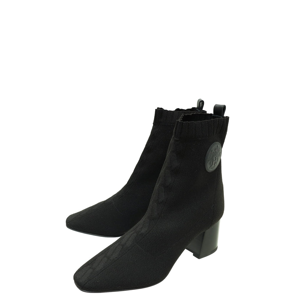 Hermes Noir Volver 60 Ankle Boot 39